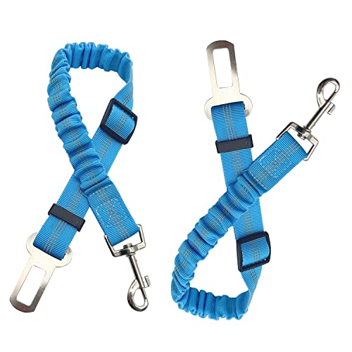 Auto Sicherheitsgurt, Hunde Sicherheitsgeschirr für kleine/große/mittelgroße Hunde, 2 Stück, Blau Auto Sicherheitsgurt, Hunde Sicherheitsgeschirr für kleine/große/mittelgroße Hunde, 2 Stück, Blau von sinzau