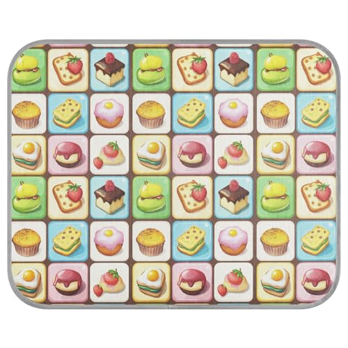 Food Games Süße Sommer-Hunde-Kühldecken für große selbstkühlende Matte für Outdoor-Katzen zum Schlafen von Welpen, waschbar, Band Frio para Perros S von siphylline
