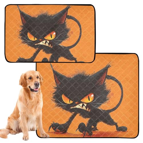 Hundefuttermatte für den Innenbereich, waschbar, rutschfest, für Rasen, 61 x 91,4 cm + 91,4 x 106,7 cm, Orange, 2 Stück Hundefuttermatte für den Innenbereich, waschbar, rutschfest, für Rasen, 61 x 91,4 cm + 91,4 x 106,7 cm, Orange, 2 Stück von siphylline