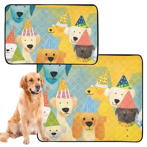 Hundematte für Hunde, waschbar, extra groß, waschbar, rutschfeste Matte für Hunde, für Autositz, 61 x 91,4 cm + 91,4 x 106,7 cm, 2 Stück Hundematte für Hunde, waschbar, extra groß, waschbar, rutschfeste Matte für Hunde, für Autositz, 61 x 91,4 cm + 91,4 x 106,7 cm, 2 Stück von siphylline