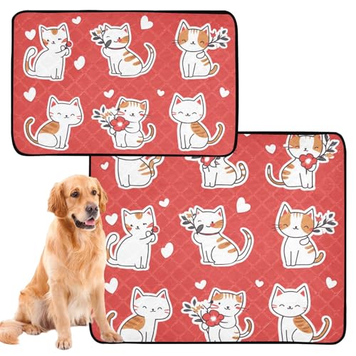Hundematte für Hunde, waschbar, rutschfest, für Autositz, 61 x 91,4 cm + 91,4 x 106,7 cm, 2 Stück Hundematte für Hunde, waschbar, rutschfest, für Autositz, 61 x 91,4 cm + 91,4 x 106,7 cm, 2 Stück von siphylline