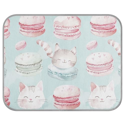 Macaron-Katze, kühlendes Hundebett, selbstkühlend, Hundematten für Böden, wasserdicht, für Tiere, Katzen, Outdoor-Katzenzubehör, Mantas frías para Perros S von siphylline