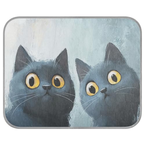 Niedliche Chartreux-Katzen-Inquisitive Sommer-Kühlkissen für Hunde, selbstkühlende Katzendecken für Innenkatzen für den Innenbereich, sicher, Manta Refrescante para perro S von siphylline