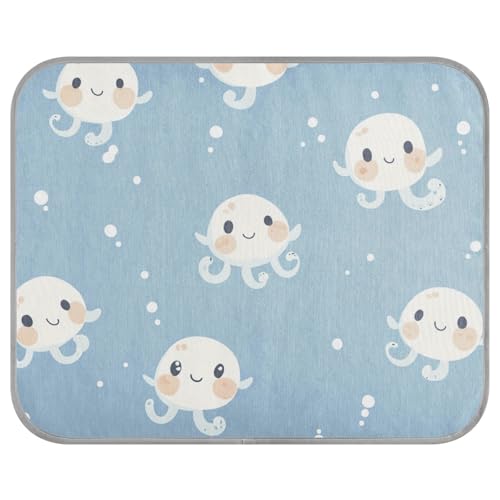 Sea Animal Kühlmatte für Hunde, selbstkühlende Matte für Hunde, für den Sommer, Pastellblau, für den Außenbereich, nicht elektrisch, Cama Refrescante para Perros S Sea Animal Kühlmatte für Hunde, selbstkühlende Matte für Hunde, für den Sommer, Pastellblau, für den Außenbereich, nicht elektrisch, Cama Refrescante para Perros S von siphylline