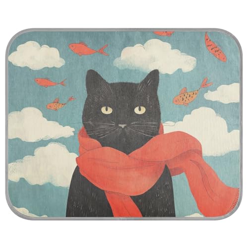 siphylline A Thinking Black Cat Summer Cooling Bed Self Cooling Bed for Outdoor Cats for Pet Outdoors Summer cama Fria para perro S siphylline A Thinking Black Cat Summer Cooling Bed Self Cooling Bed for Outdoor Cats for Pet Outdoors Summer cama Fria para perro S von siphylline
