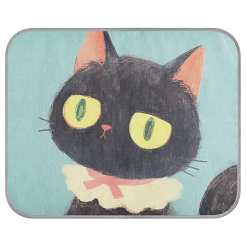 siphylline Art Cartoon schwarze Katze, kühlende Sommer-Matten, selbstkühlendes Bett für Katzen für Hühner, Außenkatze, Sommer, Cama Fria para perro S siphylline Art Cartoon schwarze Katze, kühlende Sommer-Matten, selbstkühlendes Bett für Katzen für Hühner, Außenkatze, Sommer, Cama Fria para perro S von siphylline