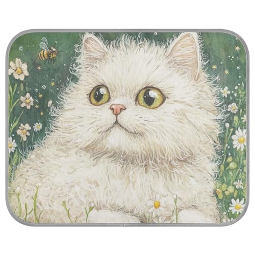 siphylline Art Selkirk Rex Katzen-Sommer-Kühldecke für Hunde, selbstkühlende Matte für Hunde, Outdoor, für Welpen, draußen, Katze, Haustier, Sommer, Manta, Refrescante para perro, S von siphylline