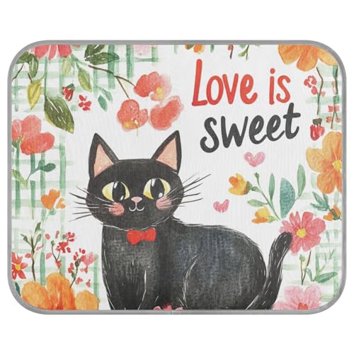 siphylline Black Cats Love is Sweet Summer Kühldecke für große, selbstkühlende Haustierbetten für Katzen für Schweine im Freien, einzigartige Cama Refrescante para Perros S siphylline Black Cats Love is Sweet Summer Kühldecke für große, selbstkühlende Haustierbetten für Katzen für Schweine im Freien, einzigartige Cama Refrescante para Perros S von siphylline