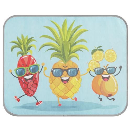 siphylline Blue Fruit Friends Sommer-Kühlmatten für Hunde, selbstkühlende Decke für Hunde für Schweine, Outdoor, weich, Cama Fria para perro S von siphylline
