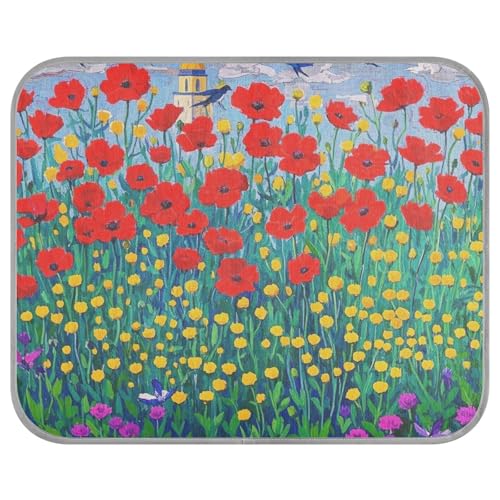 siphylline Bunte Ölgemälde, Gartenblumen, Vögel, Sommer, Kühlkissen, selbstkühlende Katzenbetten für Outdoor-Katzen für Hunde, Outdoor-Zubehör, Cama Fria para perro S siphylline Bunte Ölgemälde, Gartenblumen, Vögel, Sommer, Kühlkissen, selbstkühlende Katzenbetten für Outdoor-Katzen für Hunde, Outdoor-Zubehör, Cama Fria para perro S von siphylline