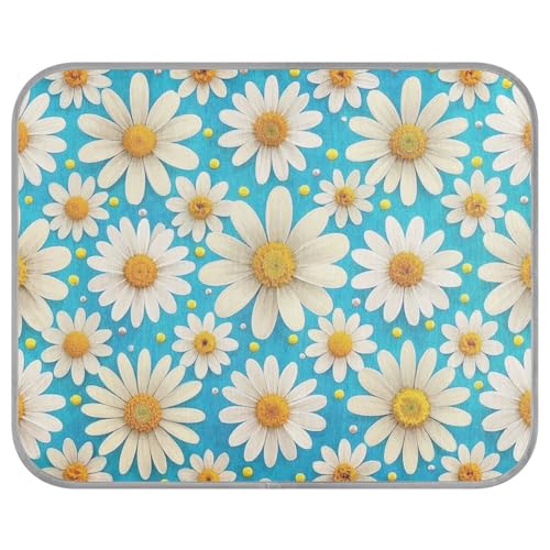 siphylline Camas Frias Para Perros S Haustierbett mit Gänseblümchen-Motiv, kühlend, selbstkühlend, Weiß / Blau siphylline Camas Frias Para Perros S Haustierbett mit Gänseblümchen-Motiv, kühlend, selbstkühlend, Weiß / Blau von siphylline