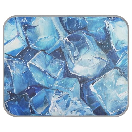 siphylline Camas Frias para Perros S Kühlmatte für den Sommer, selbstkühlend, Katzenbett für draußen, für Hunde, Innenbereich, Blau, transparent von siphylline