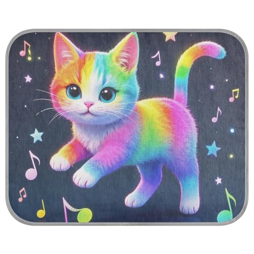siphylline Cartoon-Kühlmatte für den Sommer, niedliche Farbe, selbstkühlende Matte für Katzen, Outdoor, Haustier, rutschfest, Camas Frias para Perros S von siphylline