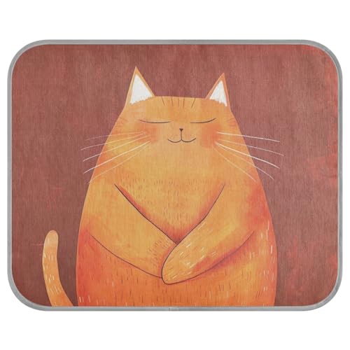 siphylline Chubby Big Orange Cat Sommer Outdoor Kühlkissen Selbstkühlendes Katzenbett für Indoor-Katzen für Outdoor-Katzen, schnurlose Cama Refrescante para Perros S siphylline Chubby Big Orange Cat Sommer Outdoor Kühlkissen Selbstkühlendes Katzenbett für Indoor-Katzen für Outdoor-Katzen, schnurlose Cama Refrescante para Perros S von siphylline