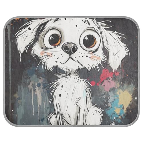 siphylline Ein Cartoon-Hunde-Sommer-Kühlkissen, selbstkühlendes Katzenbett für draußen, für Kaninchen, Reisen, faltbar, Mantas frías para Perros S von siphylline
