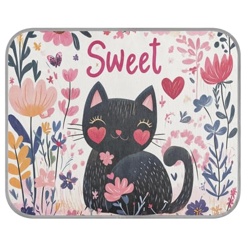 siphylline Florals Sommer-Kühlmatte für Hunde, selbstkühlende Katzenbetten für Outdoor-Katzen, Huhn, Outdoor, waschbar, Manta Refrescante para perro S von siphylline