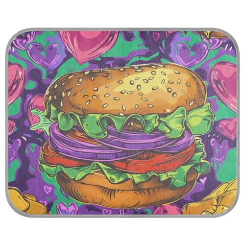 siphylline Hamburger-Kartoffeln, Kühlmatten, selbstkühlendes Katzenbett, Outdoor, für Katzen, Reisen, Manta Refrescante para perro S von siphylline
