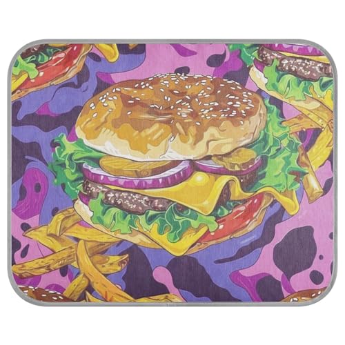 siphylline Hamburger Mystery Summer Kühlende Hundematte, selbstkühlende Matte für Haustiere, Outdoor-Haustier, einzigartige Camas Frias Para, Perros S siphylline Hamburger Mystery Summer Kühlende Hundematte, selbstkühlende Matte für Haustiere, Outdoor-Haustier, einzigartige Camas Frias Para, Perros S von siphylline