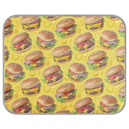 siphylline Hamburger-Sommer-Kühlmatte für Haustiere, selbstkühlende Matte für Outdoor-Katzen für Chihuahua, Outdoor-Katzen, Essentials, Mantas frías para Perros S von siphylline