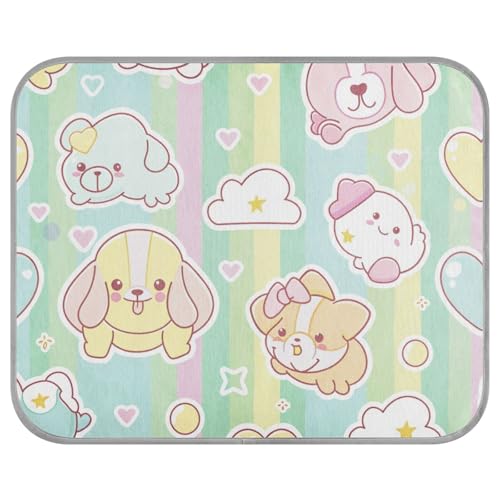 siphylline Hunde-Kühlmatte mit Cartoon-Sommer-Gel, selbstkühlend, für den Außenbereich, Haustierbett für Schweine, Hunde, Outdoor-Essentials von siphylline