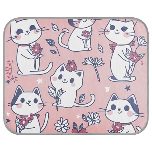 siphylline Independence Ragdoll Cats Blush Summer Cooling Bed for Dogs Self Cooling Outdoor Cat Mat for Cat's Sleeping Accessories tapete enfriador para Perros S von siphylline