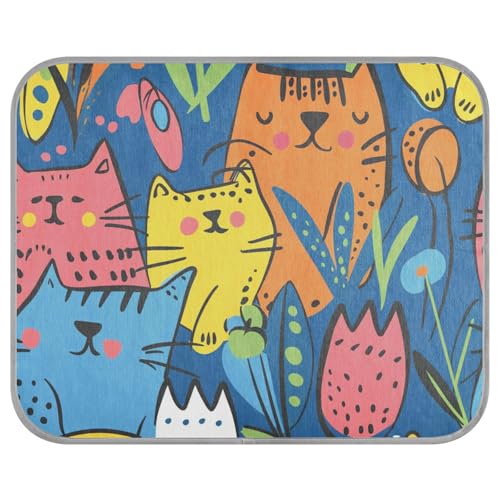 siphylline Interesting Art Katzen-Graffiti, Sommer, kühlend, matt, selbstkühlend, Haustierbetten für Katzen für Schweine, Outdoor, faltbar, Cama Fria para perro S siphylline Interesting Art Katzen-Graffiti, Sommer, kühlend, matt, selbstkühlend, Haustierbetten für Katzen für Schweine, Outdoor, faltbar, Cama Fria para perro S von siphylline
