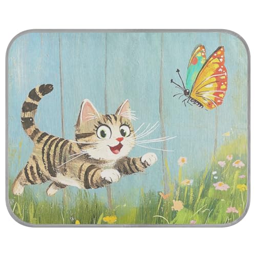 siphylline Katze jagt einen bunten Schmetterling, Sommer-Kühlkissen für Hunde, selbstkühlende Pads für Hunde, für Kaninchen, Reisen, rutschfest, Manta Fria para Perros S siphylline Katze jagt einen bunten Schmetterling, Sommer-Kühlkissen für Hunde, selbstkühlende Pads für Hunde, für Kaninchen, Reisen, rutschfest, Manta Fria para Perros S von siphylline