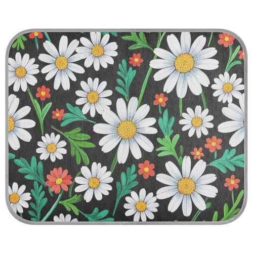siphylline Kühlende Sommerdecke mit buntem Gänseblümchen-Blumenmuster, selbstkühlende Katzendecken für den Innenbereich, Katzen für Kaninchen, Reisen, niedliches Camas Frias Para, Perros, S von siphylline