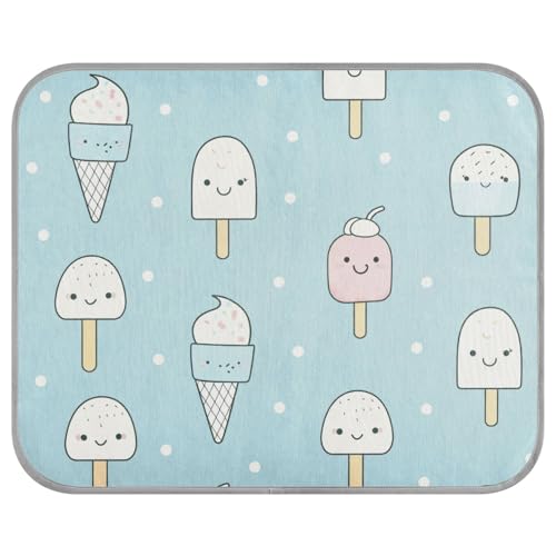 siphylline Kühlkissen für Hunde, niedliches Cartoon-Eiscreme-Design, groß, selbstkühlend, für Outdoor-Katzen, für Kätzchen, Indoor-Katzen, Blau siphylline Kühlkissen für Hunde, niedliches Cartoon-Eiscreme-Design, groß, selbstkühlend, für Outdoor-Katzen, für Kätzchen, Indoor-Katzen, Blau von siphylline