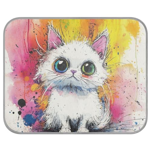 siphylline Kühlmatte für Haustiere, Motiv: Cartoon, kühlend, amerikanische Kurzhaar-Katze, selbstkühlend, Katzenbetten für draußen, für Tiere, Innenbereich, Sommer, Tapete, Refrescante para mascotas S siphylline Kühlmatte für Haustiere, Motiv: Cartoon, kühlend, amerikanische Kurzhaar-Katze, selbstkühlend, Katzenbetten für draußen, für Tiere, Innenbereich, Sommer, Tapete, Refrescante para mascotas S von siphylline