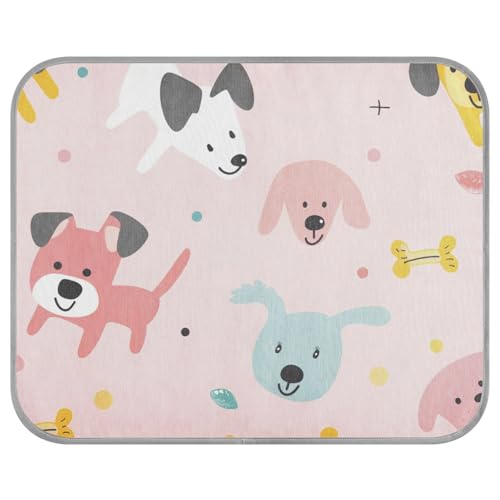 siphylline Kühlmatte für Hunde, niedliches Cartoon-Motiv, für den Sommer, selbstkühlend, für Katzen, Outdoor, tragbar, mit Klebeband für Perros S, Hellrot siphylline Kühlmatte für Hunde, niedliches Cartoon-Motiv, für den Sommer, selbstkühlend, für Katzen, Outdoor, tragbar, mit Klebeband für Perros S, Hellrot von siphylline