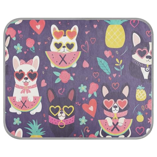 siphylline Kühlmatte für Hunde im Freien, süße Hunde, Sommerfrüchte, selbstkühlende Matte für Katzen, Outdoor, für Hamster, Katzen, Innenbereich, Sommermantel, Refrescante para perro S, Violett siphylline Kühlmatte für Hunde im Freien, süße Hunde, Sommerfrüchte, selbstkühlende Matte für Katzen, Outdoor, für Hamster, Katzen, Innenbereich, Sommermantel, Refrescante para perro S, Violett von siphylline