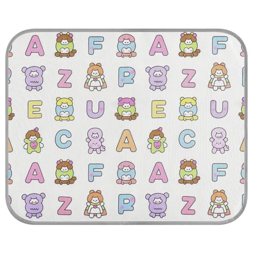 siphylline Kühlmatte für Kinder, Cartoon-Tier-Alphabet, bunte Sommerkatze, selbstkühlende Decken für Outdoor-Katzen, zum Schlafen, tragbar, Manta Fria para Perros S siphylline Kühlmatte für Kinder, Cartoon-Tier-Alphabet, bunte Sommerkatze, selbstkühlende Decken für Outdoor-Katzen, zum Schlafen, tragbar, Manta Fria para Perros S von siphylline