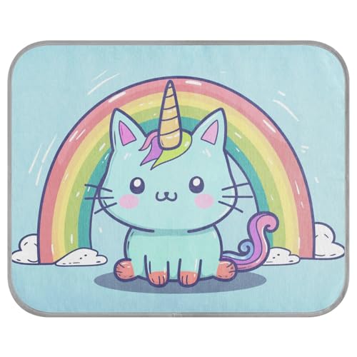 siphylline Kühlmatte für den Sommer, selbstkühlende Gel-Katze, Einhörner, Regenbogen, selbstkühlend, Katzenbetten für den Innenbereich, für Welpen, Katzen, Outdoor, nicht elektrisch, Cama Refrescante siphylline Kühlmatte für den Sommer, selbstkühlende Gel-Katze, Einhörner, Regenbogen, selbstkühlend, Katzenbetten für den Innenbereich, für Welpen, Katzen, Outdoor, nicht elektrisch, Cama Refrescante von siphylline