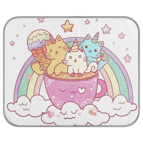 siphylline Kühlmatte mit bunten Doodle-Einhörnern, Katze, Regenbogen, Sommer, Outdoor, Kühlmatte, selbstkühlend, Kühlmatte für Hunde, Katzen, Outdoor, abnehmbares Klebeband, Frio para Perros S siphylline Kühlmatte mit bunten Doodle-Einhörnern, Katze, Regenbogen, Sommer, Outdoor, Kühlmatte, selbstkühlend, Kühlmatte für Hunde, Katzen, Outdoor, abnehmbares Klebeband, Frio para Perros S von siphylline
