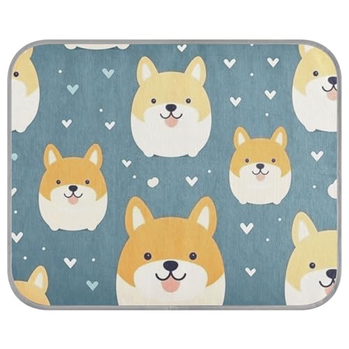 siphylline Kühlmatte mit niedlichem Cartoon-Motiv, für den Sommer, Katze, selbstkühlende Matte für Outdoor-Katzen, für Hunde im Innenbereich, faltbar, Größe S von siphylline