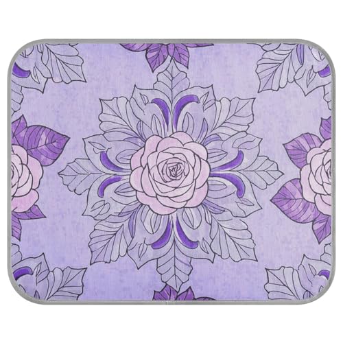 siphylline Modisches, selbstkühlendes Kühlkissen für Hunde für Kaninchen, gemütlich, schlafend, nicht elektrisch, Boho-Stil, Boho-Stil, Violett von siphylline