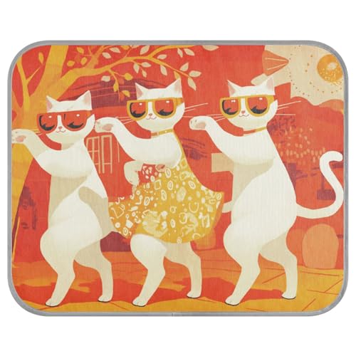 siphylline Niedliche weiße Katzen, Orange, Sommer-Outdoor-Kühlkissen, selbstkühlendes Bett für Outdoor-Katzen für Kaninchen, Katze, Sommertapete, Refrescante para mascotas S siphylline Niedliche weiße Katzen, Orange, Sommer-Outdoor-Kühlkissen, selbstkühlendes Bett für Outdoor-Katzen für Kaninchen, Katze, Sommertapete, Refrescante para mascotas S von siphylline