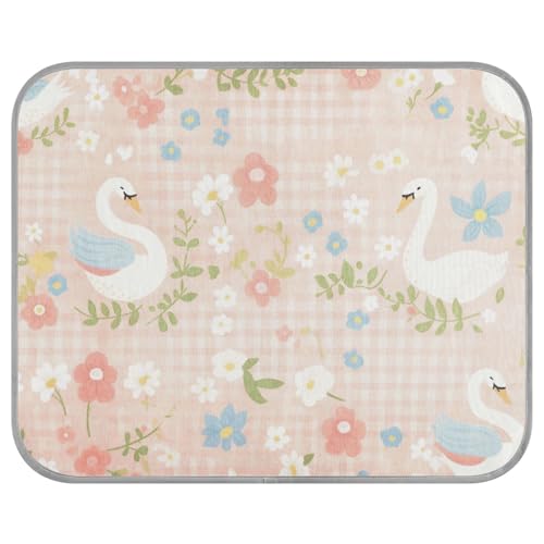 siphylline Peach Spring Plaids Swan Sommer Haustier kühlende selbstkühlende Decken für Indoor-Katzen für Katzen, Outdoor, Haustier, wasserdicht, Manta Fria para Perros S siphylline Peach Spring Plaids Swan Sommer Haustier kühlende selbstkühlende Decken für Indoor-Katzen für Katzen, Outdoor, Haustier, wasserdicht, Manta Fria para Perros S von siphylline