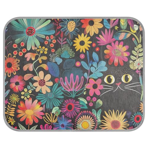 siphylline Schwarze Katze Sommer Kühlkissen Selbstkühlende Matte für Katzen für Kaninchen Outdoor Katze Katzenzubehör cama refrescante para Perros S von siphylline