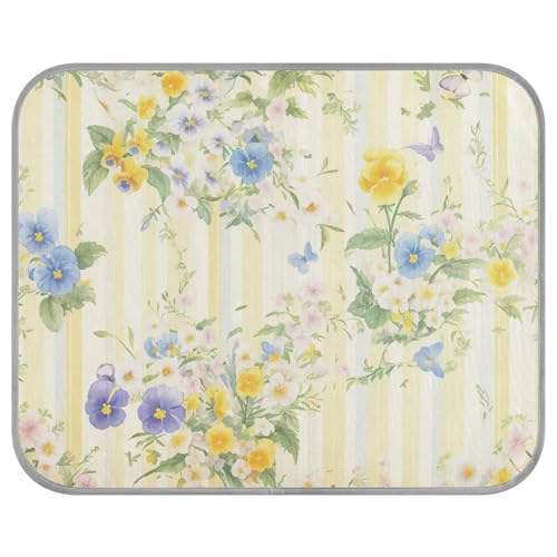 siphylline Sommer-Kühlkissen für Hunde, selbstkühlende Matte für Hunde, Outdoor, Kätzchen, Outdoor, waschbar, Gelb / Violett von siphylline