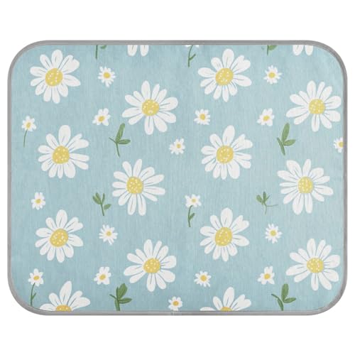 siphylline Sommer-Kühlmatte für Katzen, selbstkühlende Katzendecke für Chihuahua, Outdoor, Haustier, Sommer, Cama Refrescante para Perros S, Weiß / Blau von siphylline