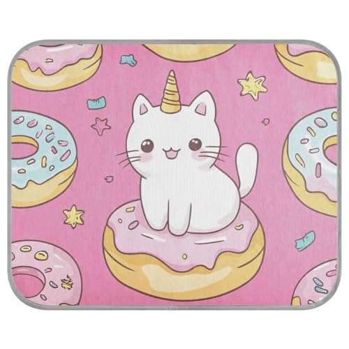 siphylline Süße Cartoon-Katzen, Donut-Blush, kühlende Sommerdecke, selbstkühlende Decke für Hunde für Huhn, gemütlich, schlafend, niedlich, Camas Frias Para, Perros, S von siphylline