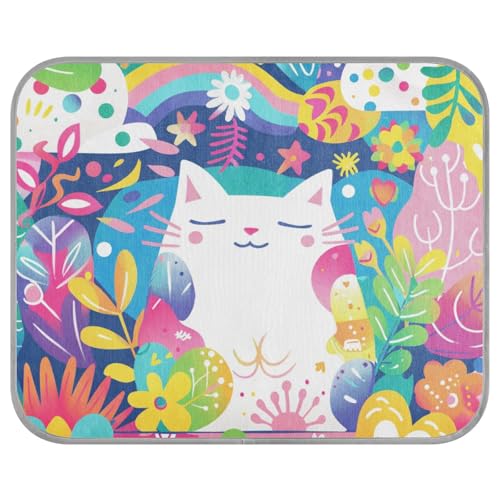 siphylline Weiße Katze im Garten, Sommer-Kühlmatten, selbstkühlende Decken für Indoor-Katzen für Haustiere, Outdoor, Haustier, Katzenzubehör, Tapete enfriador para Perros S siphylline Weiße Katze im Garten, Sommer-Kühlmatten, selbstkühlende Decken für Indoor-Katzen für Haustiere, Outdoor, Haustier, Katzenzubehör, Tapete enfriador para Perros S von siphylline