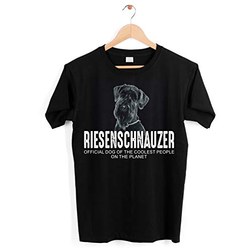 Riesenschnauzer Schnauzer Unisex Shirt Official Dog cool Leute lustig Hundemotiv T-Shirt Größe 4XL von siviwonder