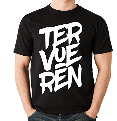 TERVUEREN belgischer Schäferhund Hundesport - Font Schrift Unisex T-Shirt Shirt Siviwonder schwarz XXL von siviwonder