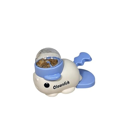 Interaktiver Leckerli-Spender für Hunde, Spielzeug, Futter-Puzzle, langsamer Futterspender (blau) von sixco