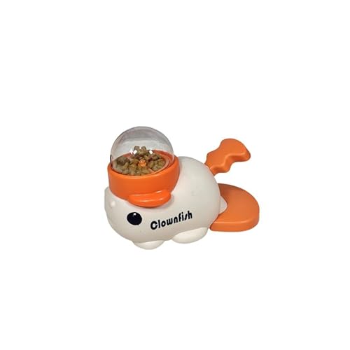 Interaktiver Leckerli-Spender für Hunde, Spielzeug, Futter-Puzzle, langsamer Futterspender (weiß) von sixco