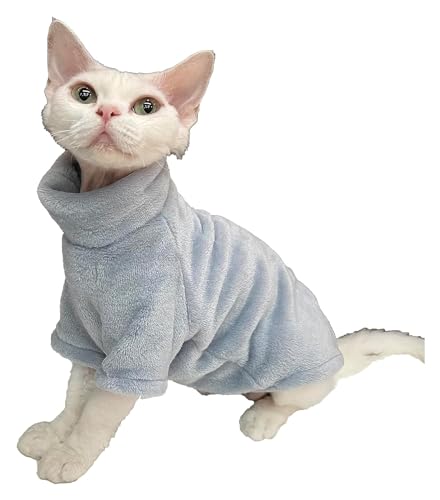Sphynx Haarlose Katzen Kleidung Sphynx haarlose Katzenkleidung, solides weiches Kunstfell-Pullover-Outfit, süßer Pullover, Herbst-Winter-Mode, Rollkragenpullover, Sphynx-Kleidung, Kätzchen-Katzenbekle Sphynx Haarlose Katzen Kleidung Sphynx haarlose Katzenkleidung, solides weiches Kunstfell-Pullover-Outfit, süßer Pullover, Herbst-Winter-Mode, Rollkragenpullover, Sphynx-Kleidung, Kätzchen-Katzenbekle von skeppy