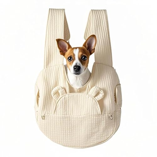 Skyrabbiter Haustier Rucksäcke Haustier Tragetasche für 2-12kg Hunde und Katzen, Weicher Stoff, Verstellbare Schultergurte, Faltbar (A) von skyrabbiter
